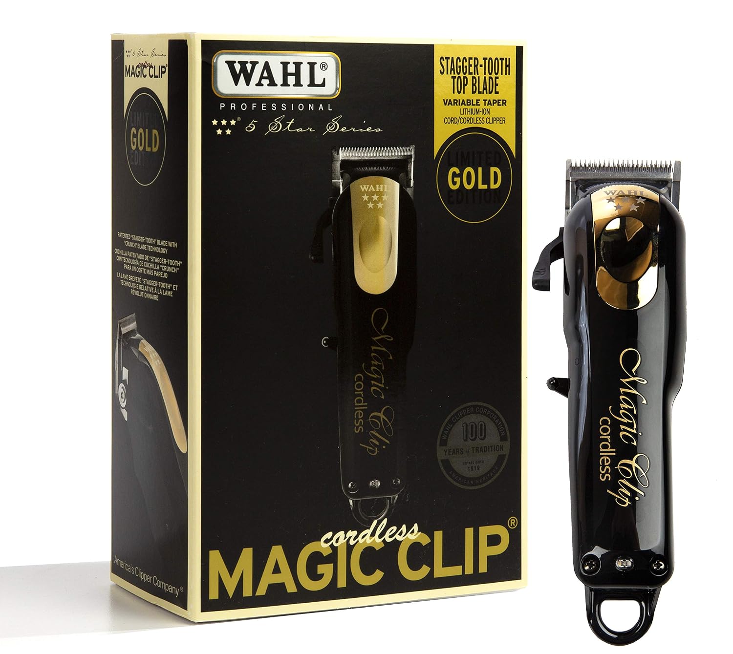 WAHL 5 Star Cordless Magic Clip, Gold Limited Edition